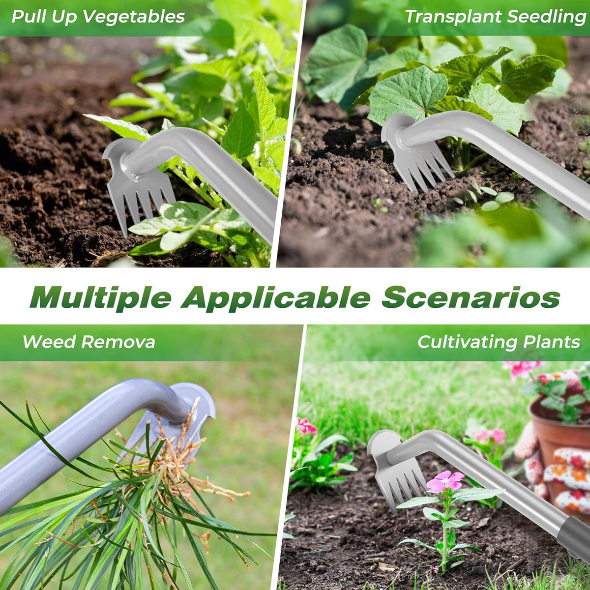 Weed Puller Tool - Durable Weeding Tool for Dandelions & Crabgrass