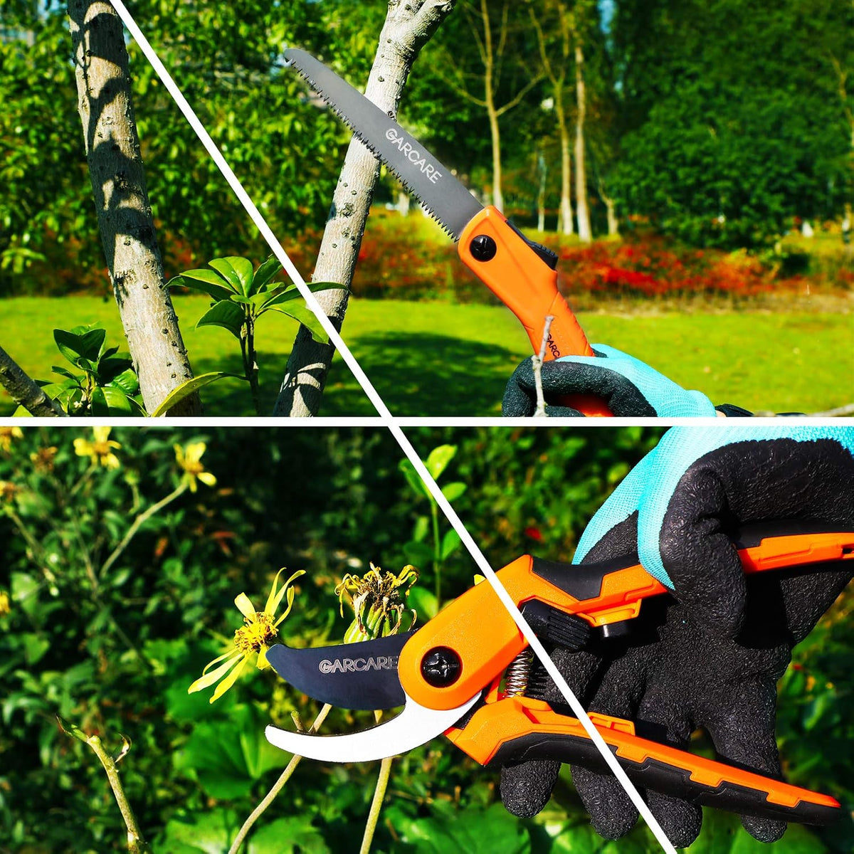 Hedge Clippers Pruning Shears 4 in 1 Set Garden Pruning Tool Set