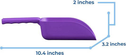 Vikan 63008 Color-Coded Plastic Hand Scoop - BPA-Free Food-Safe Kitchen Utensils, Restaurant and Food Service Supplies, 16 oz, Purple