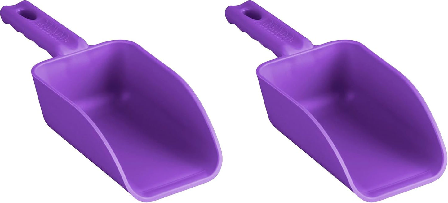 Vikan 63008 Color-Coded Plastic Hand Scoop - BPA-Free Food-Safe Kitchen Utensils, Restaurant and Food Service Supplies, 16 oz, Purple