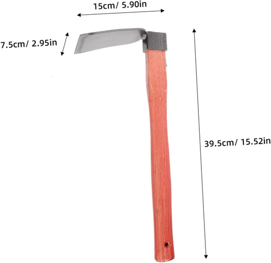 Wooden Handle Gardening Hoe Soil Turning Tool for Efficient Weeding and Farming Lightweight Construction for Flower and Vegetable Cultivation