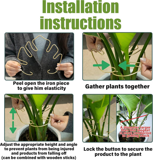5PCS Metal Plant Stem Support-Monstera Stabilizer Grapple Holder