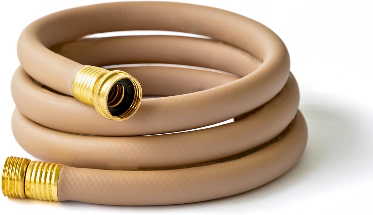 8ft Garden Hose | 8 Foot Garden Hose 5/8 inch; Kink-Resistant, Brass Ends