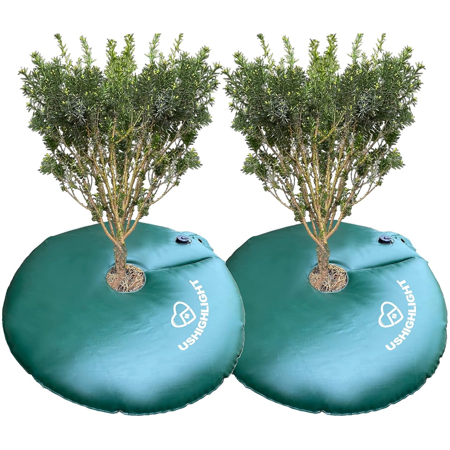 4-Pack Tree Watering Ring, Tree Watering Bags Slow Release 20 Gallon, Tree Bags for Watering for Slow Drip 6 to 9 Hours, Low-Profile Watering Bags for New Trees, Multi-Trunk Trees and Shrubs