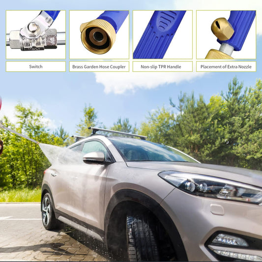 High Pressure Power Washer Wand Hydro Jet Nozzle for Garden Cleaning Car Washing Watering Sprayer Cleaning Tool