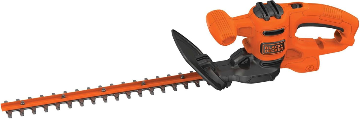 BLACK+DECKER Electric Hedge Trimmer, 17-Inch Corded 3.2 Amp, Dual Action, Reduced Vibration, Cleaner Cut, Lightweight, 3800 Cuts per Min (BEHT150)