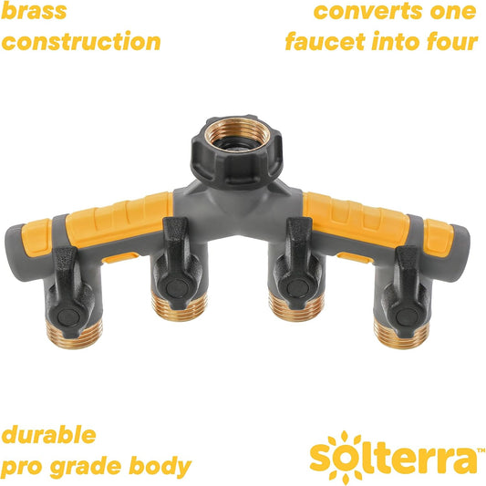 Garden Hose Manifold with Shut-offs