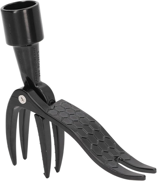 4 Claw Weed Puller Stand Up Weed Picker Tool Black Portable Weeding Head Tool