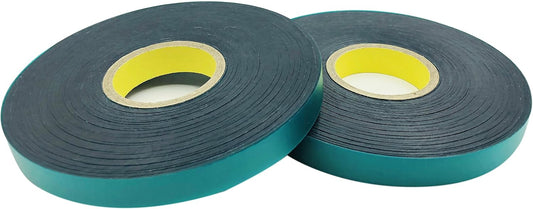 2-Pack, 8 mil Extra Thick 150 Feet x 1/2'' Stretch Plant Tie Tape, Garden Tie Tape for Planting and Grafting, Plant Ribbon for Tomatoes, Grapes and Trees, Green Tie Tape