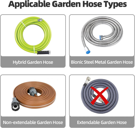 Water Hose Reel,Holds 60-80 Ft of 5/8" Hose