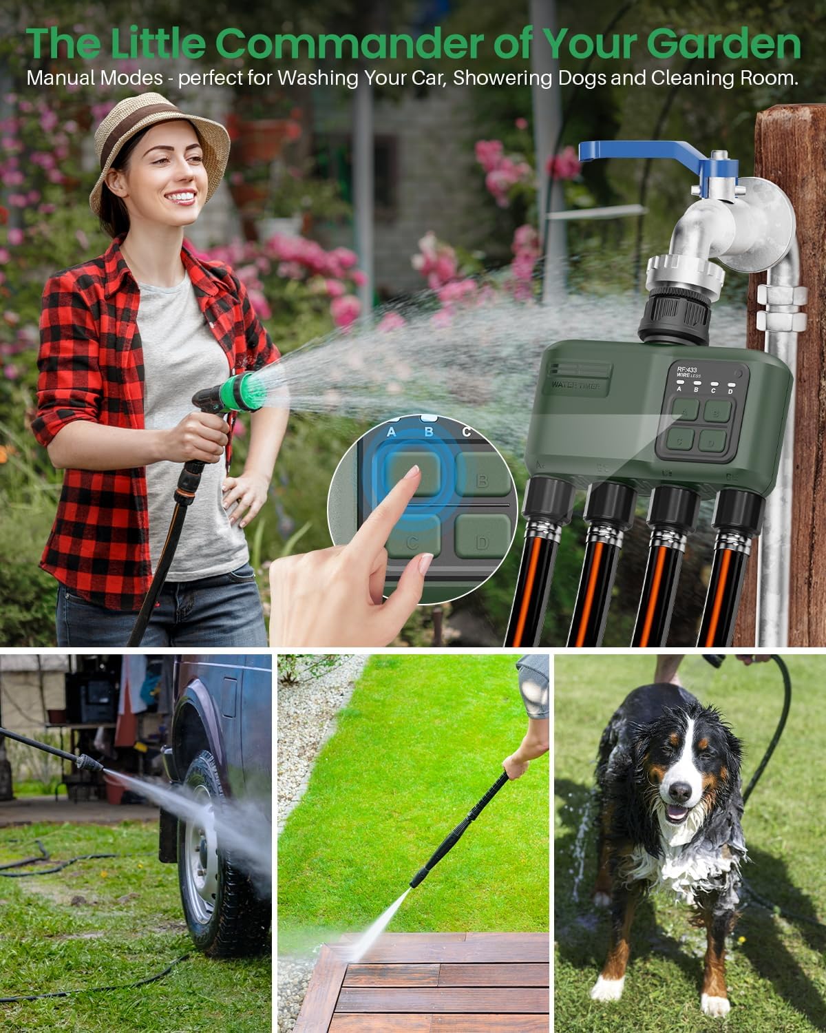 WiFi Water Timer 2 Zone for Garden Hose