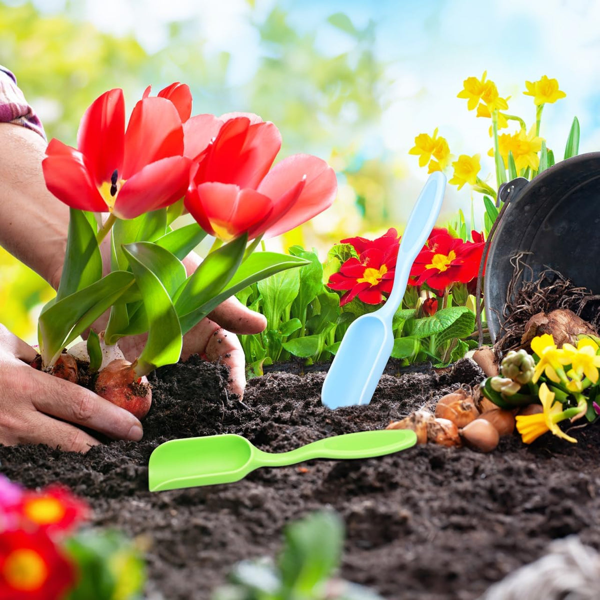 20Pcs Gardening Shovel Set Mini Soil Scoop and Planting Spatula for Succulent Cultivation Portable Hand Tools for Pot Plants Garden Use and Easy Soil Moving