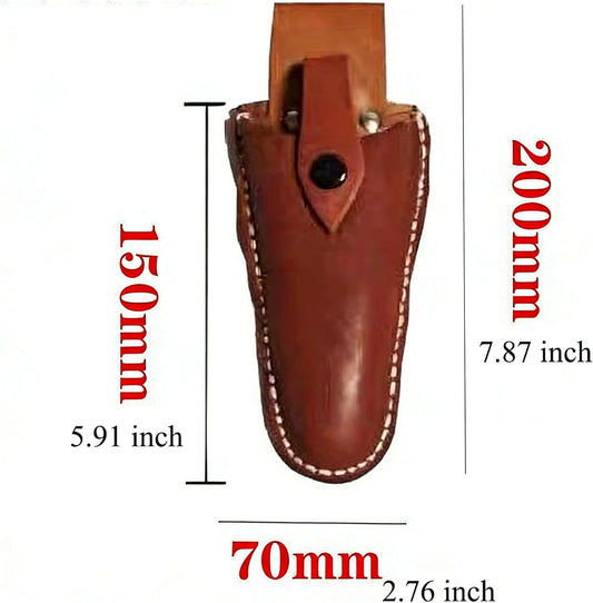 Pruning Scissors Holster Belt Pouch Genuine Leather Duty Gardening Scissors Holster Belt Clips Holder Case for Pruning Snips Garden Scissor Bypass Hand Pruner Gardening Shears Clippers Pliers