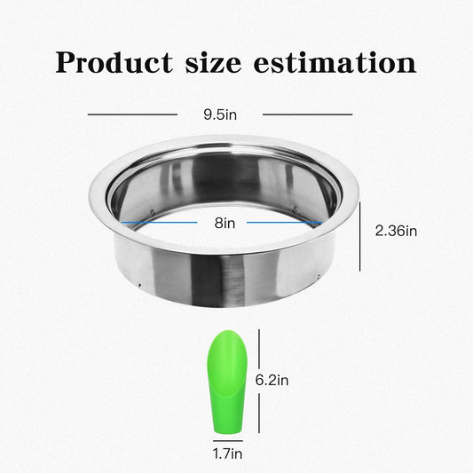 Stainless Steel Soil Sifter for Gardening,Sand Sifter Tool with Interchangeable Mesh Screens(1,3,6,9,12mm) and Scoop Shovel,Soil and Compost Screening Kit