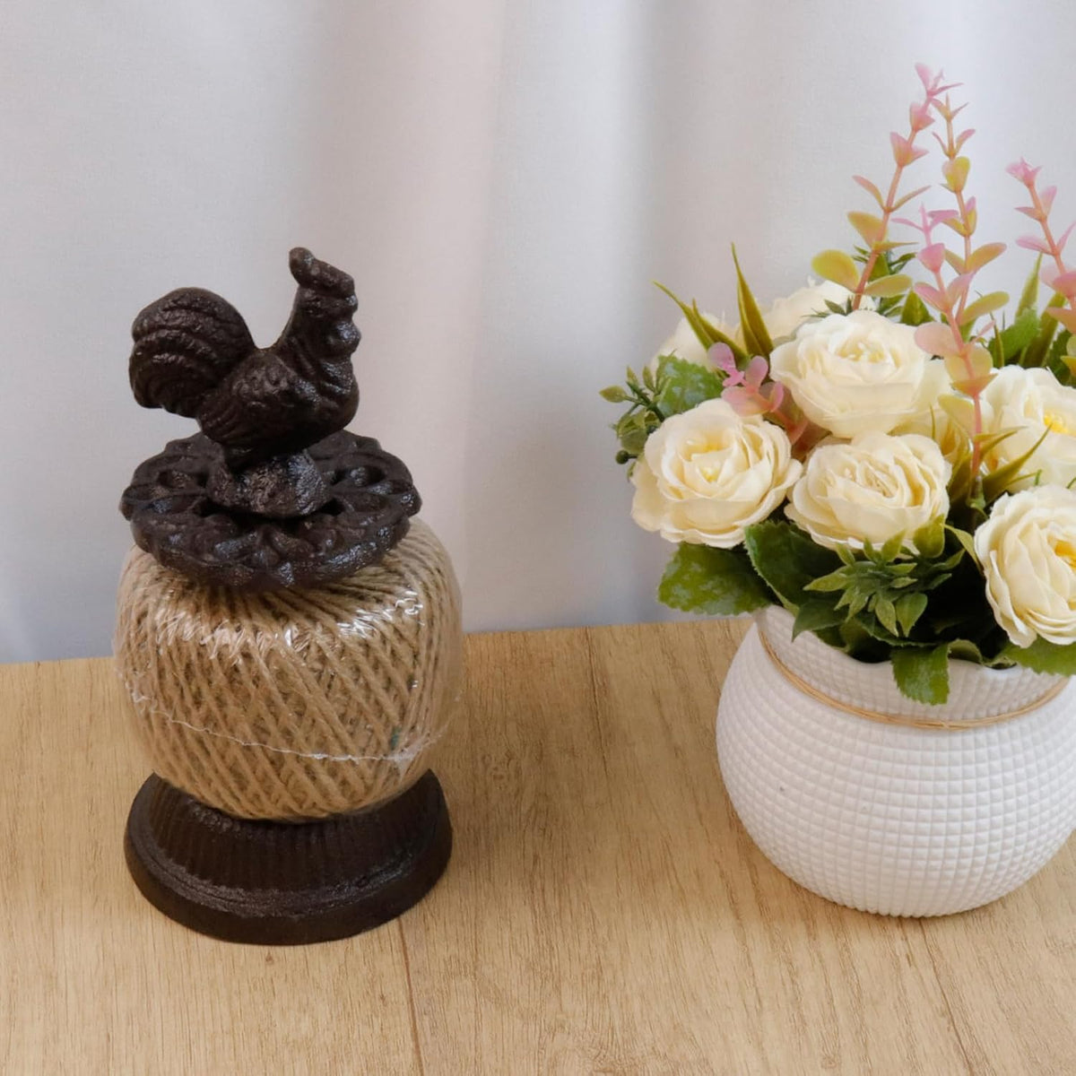 Cast Iron Vintage Jute Twine Spool Garden Farmhouse Kitchen Antique Twine Vintage,Birdie Shape