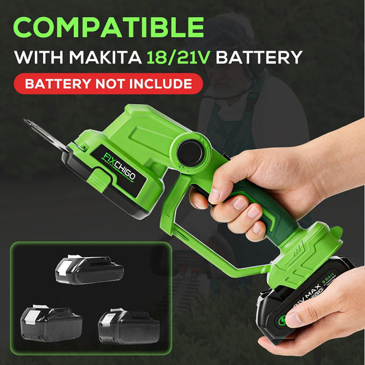 21V Cordless Hedge Trimmer, 2 in 1 Handheld Bush Trimmer Compatible with MAKITA 21V Battery(Battery not Included), Electric Grass Shear for Garden Yard Lawn Care, Powerful & Lightweight