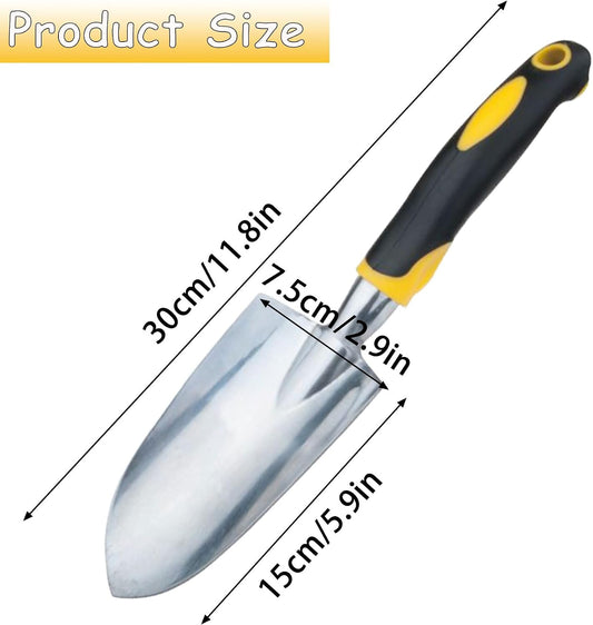 Garden Shovel Hand Trowel, Heavy Duty Gardening Tool with Ergonomic Handle