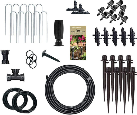 Drip Irrigation Watering Kit, Micro Bubbler System, 250 Sq Ft, Model 69525