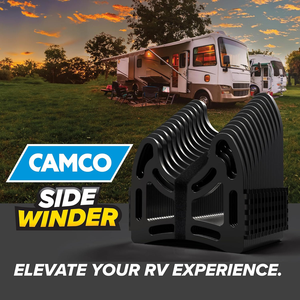 Sidewinder 10-Ft RV Sewer Hose Support w/ Carry Handle