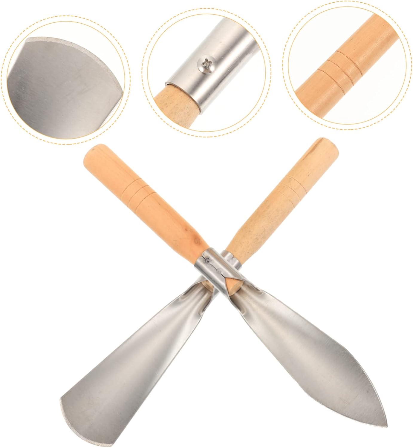 2pcs Gardening Hand Tools Garden Tool Stainless Steel Trowel Transplant Trowel Weeding Gardening Supplies