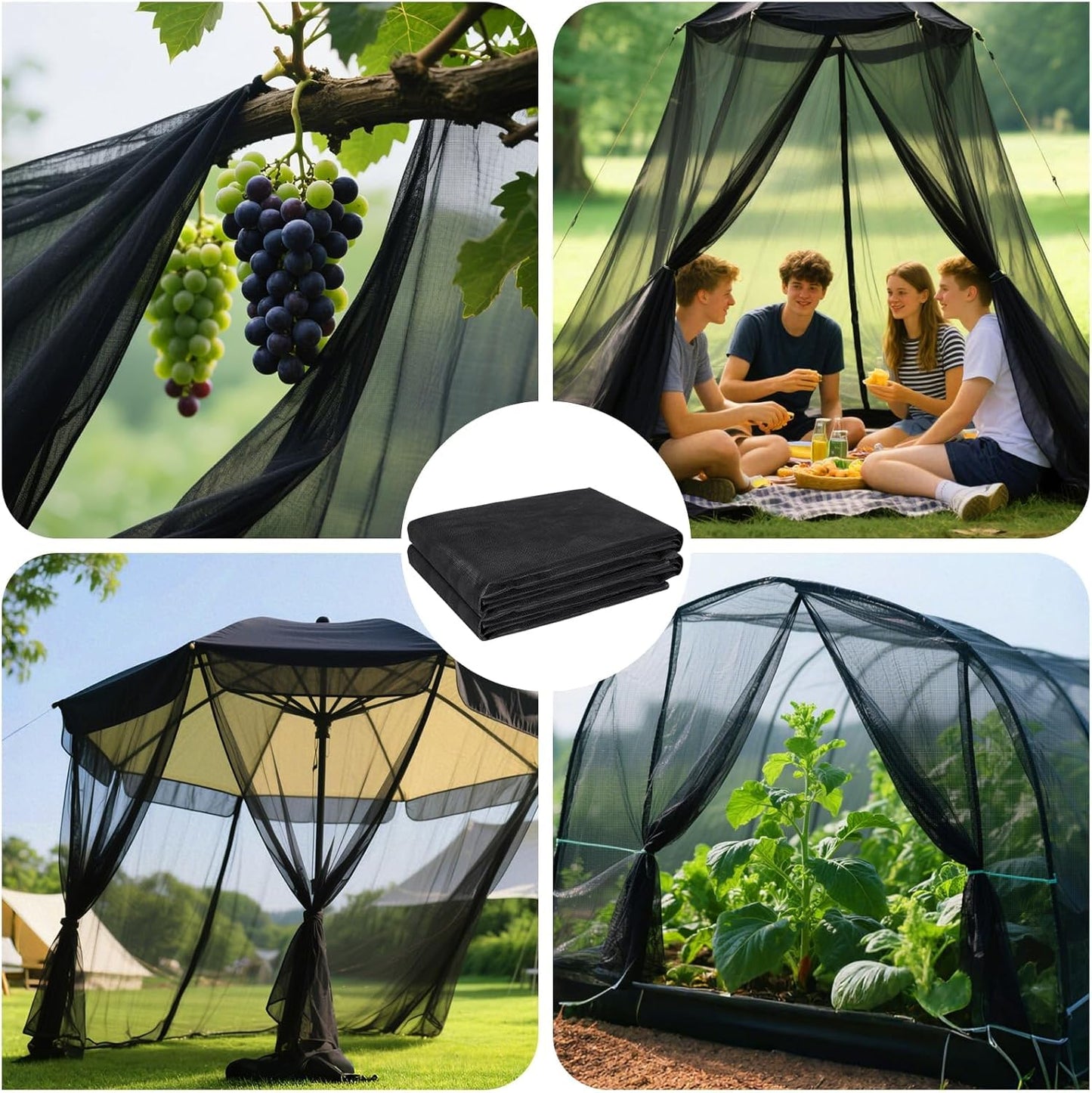 Heavy-Duty Garden Mesh Netting 9.8 x 16.4ft – Upgraded Strong Plant Protection Screen, Reusable Pest & Bird Barrier, Breathable Shade Mesh Cover for Vegetables, Fruits & Flower Beds