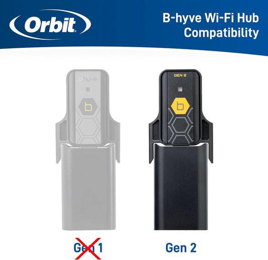 21206 B-hyve Gen 2 Smart Hose Watering Timer, 2-Pack with Wi-Fi Hub and Hose Y Splitter