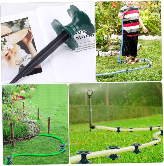 Garden Hose Guide Spike Heavy Duty Lawn Hose Holder Ground Support for Irrigation Sturdy and Rustproof