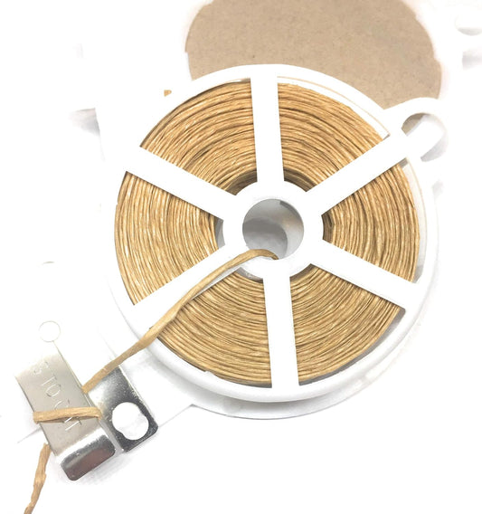 65ft Paper String Kraft Twist Tie Roll with Cutter