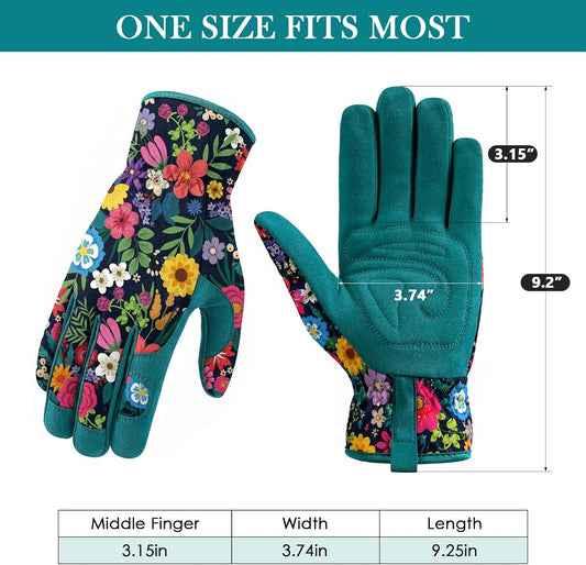 Gardening Gloves for Women, Breathable Leather Garden Gloves,Gardening Gift