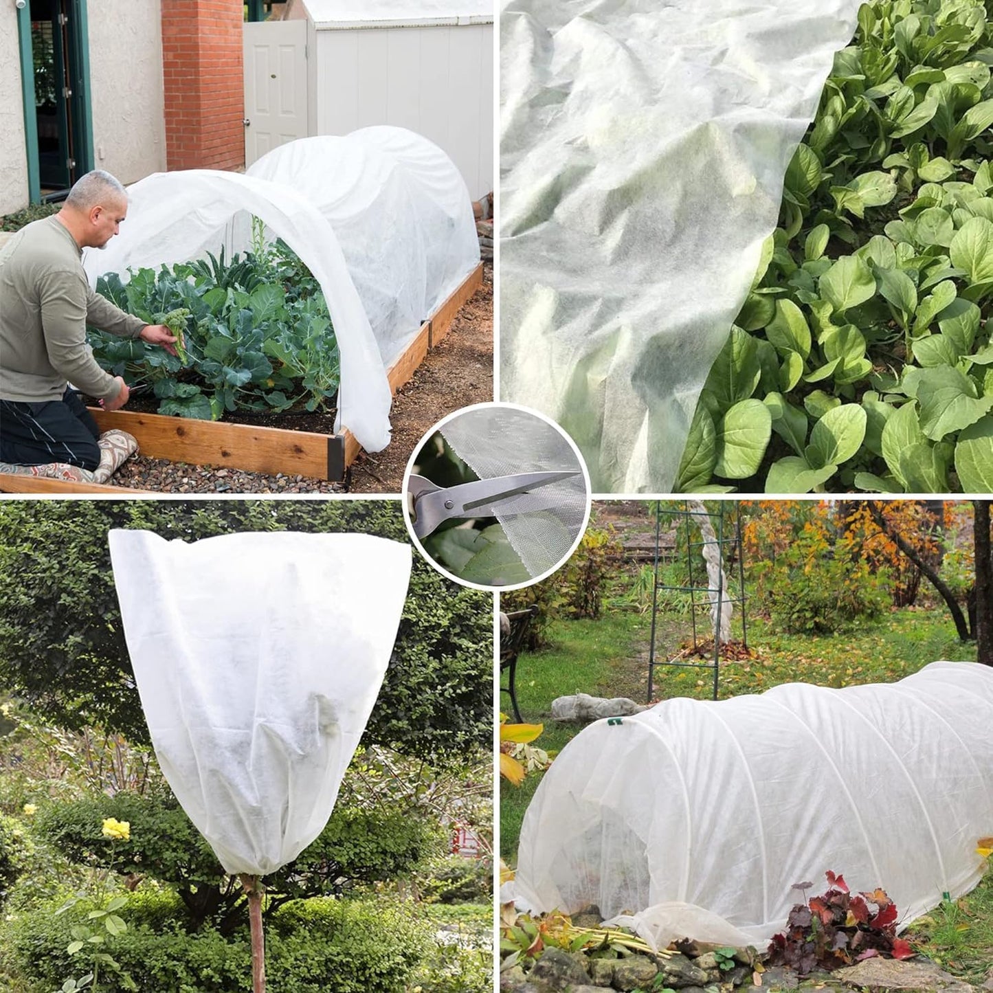 Plant Covers Freeze Protection 10 ft X 30 ft 1oz Garden Floating Row Cover Fabric Blanket Frost Cloth for Winter Outdoor Vegetable Cold Weather Fruit Tree Pest Protection Sun
