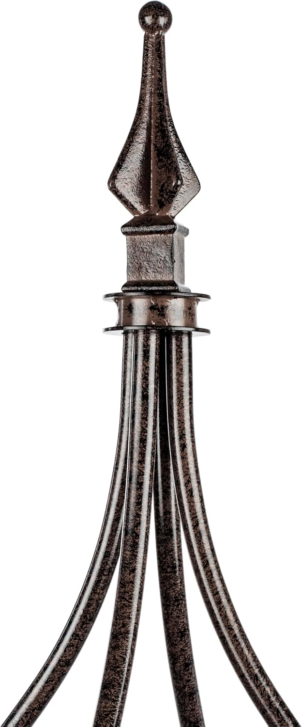 Trellis Obelisk Tall 15.5" Square x 105" H Metal Garden Decor Vertical Yard Art for Roses Climbing Plants Weather Resistant