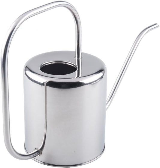 51 Oz Stainless Steel Watering Can Modern Style Watering Pot, Watering Can with Long Spout for Easy Pour, Water Outdoor Garden, Indoor Plant (Silver)