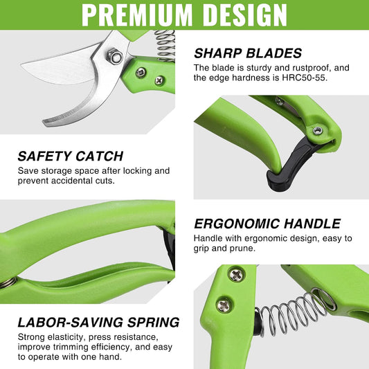 Garden Clippers, 2PC Flower Scissors