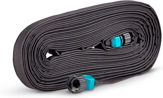 100049289 Garden Hose Flat Soaker Black 50 feet 870501-1001, 50' (50' (4-Pack))