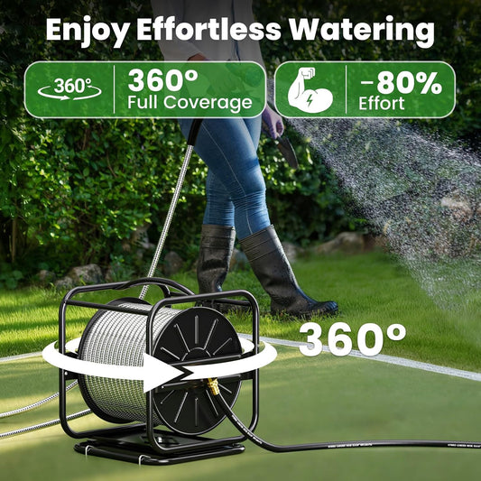 Garden Hose Reels, Holds 100 to 200 FT Hoses