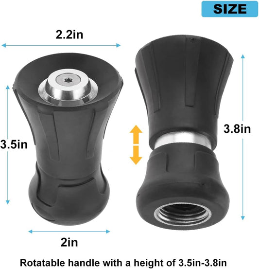 Fireman Hose Nozzle, 3/4" Garden Hose Nozzle, High Pressure Sprayer Nozzle