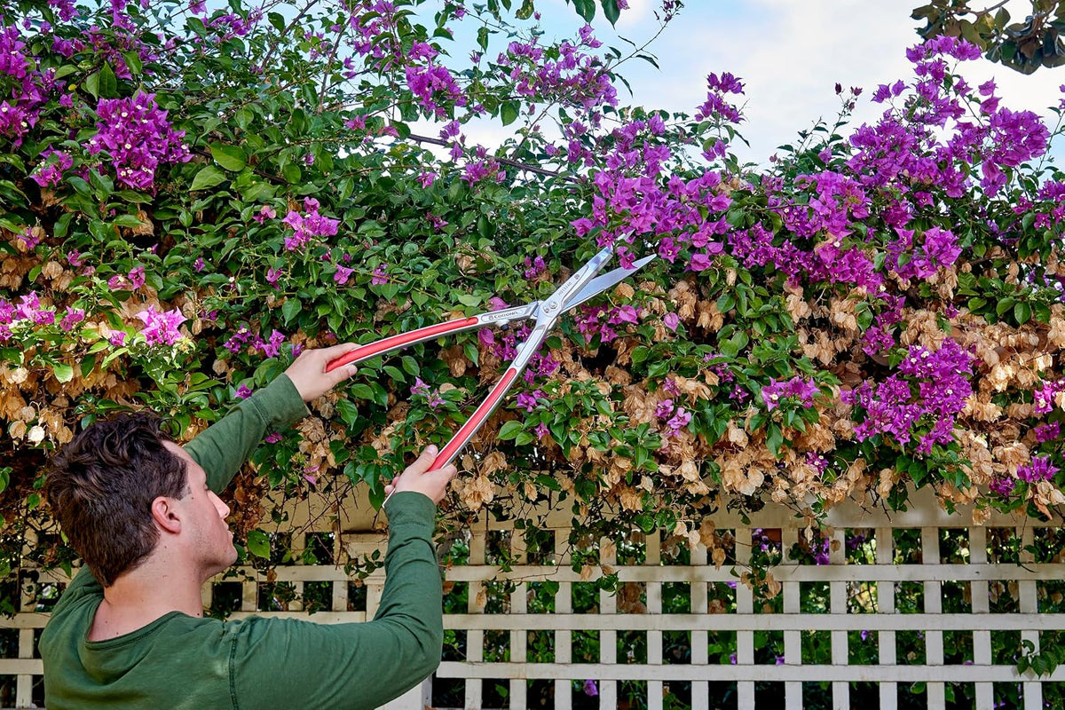 PrecisionCUT Aluminum Hedge Shear – Lightweight Hedge Clippers for Trimming Hedges, Shrubs & Bushes, Garden Landscaping Shears