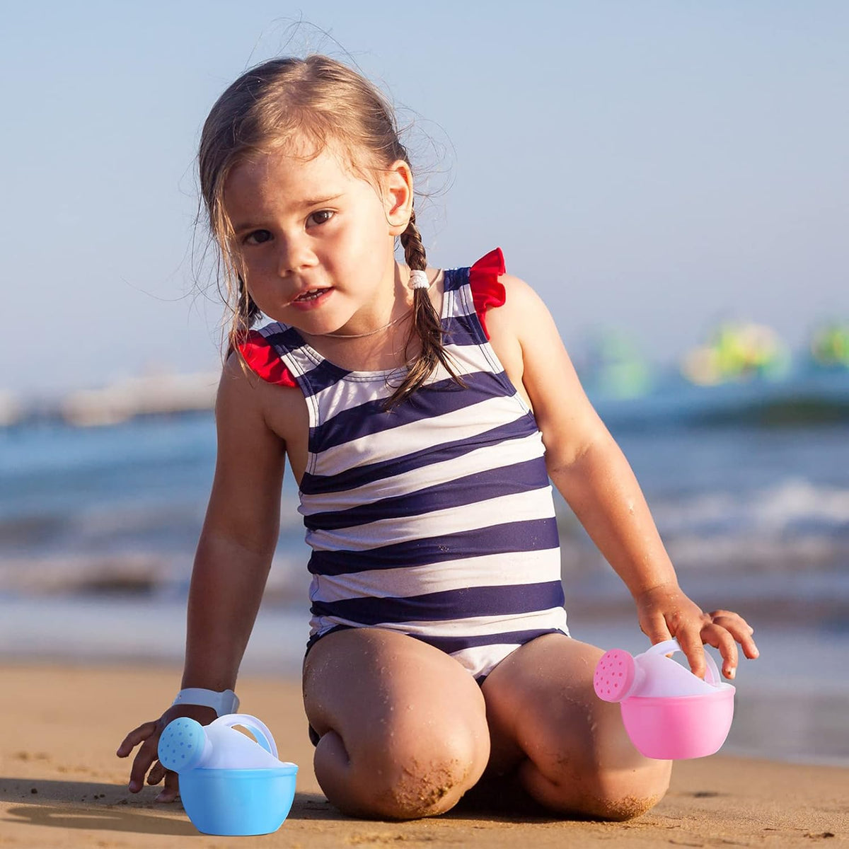 12 Pcs Mini Kids Watering Cans with Handle, Basic Style