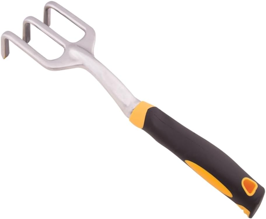 Aluminum Hand Cultivator - Rust Proof Aluminum Cultivator for Weeding and Turning Soil