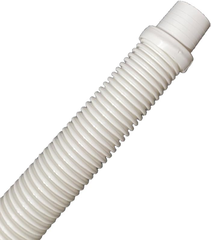 48" Pool Style White Leader Hose Replacement for Hayward, Kreepy, AquaBug and Most Automatic Suction Pool Cleaners, 48” x 1-1/2”
