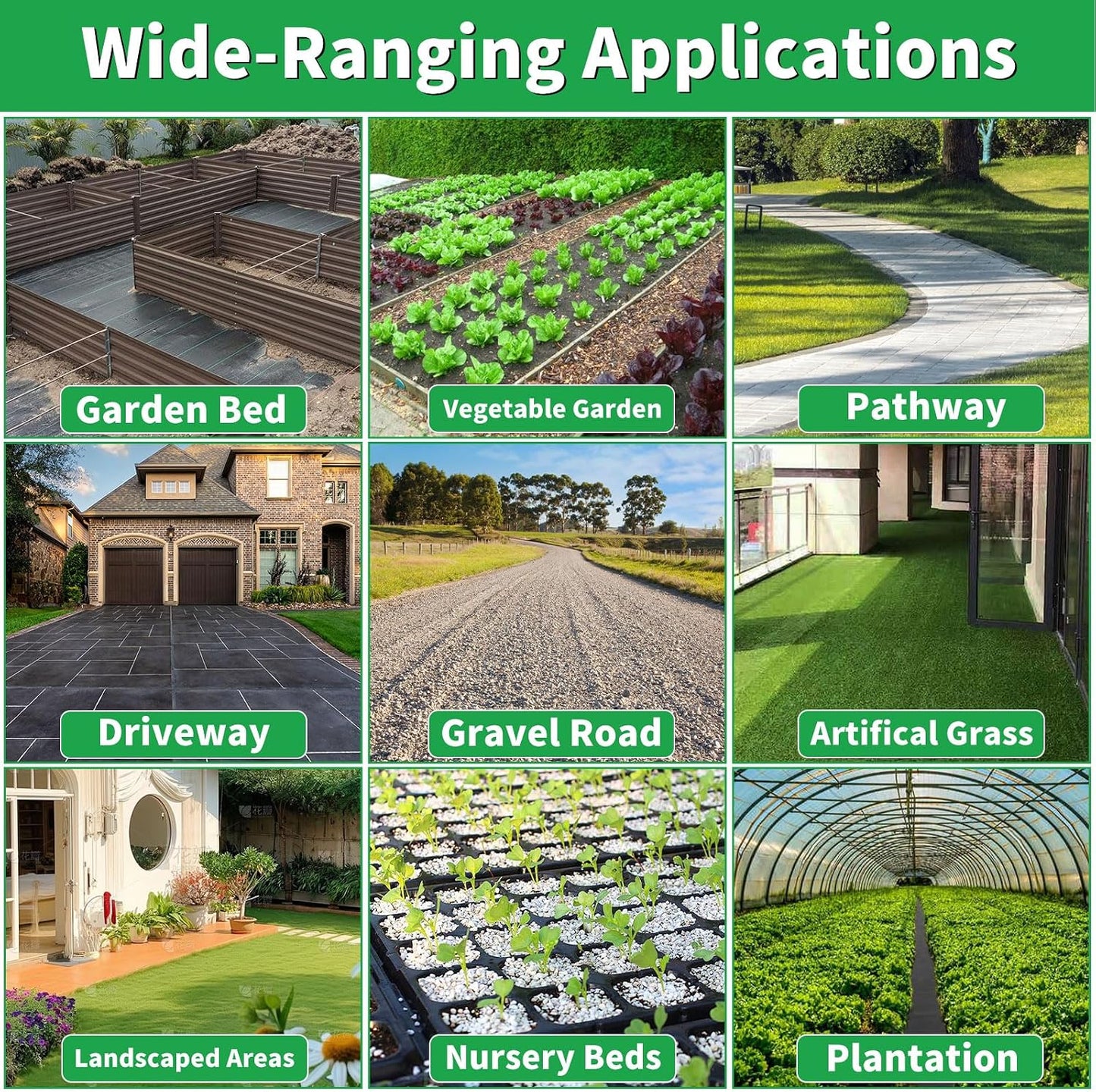4ft x 300ft Weed Barrier Fabric, Heavy Duty Landscape Fabric