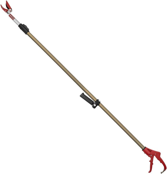 ZL625 Telescopic Long Reach Pruner with Pruning Saw, Extends 70 to 119 Inches