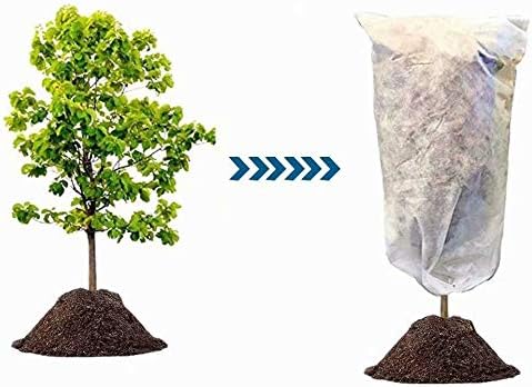 Plant Covers Freeze Protection 0.95oz H108''xW96'' Shrub Jacket - Frost Blanket for Harsh Weather Resistance & Season Extension