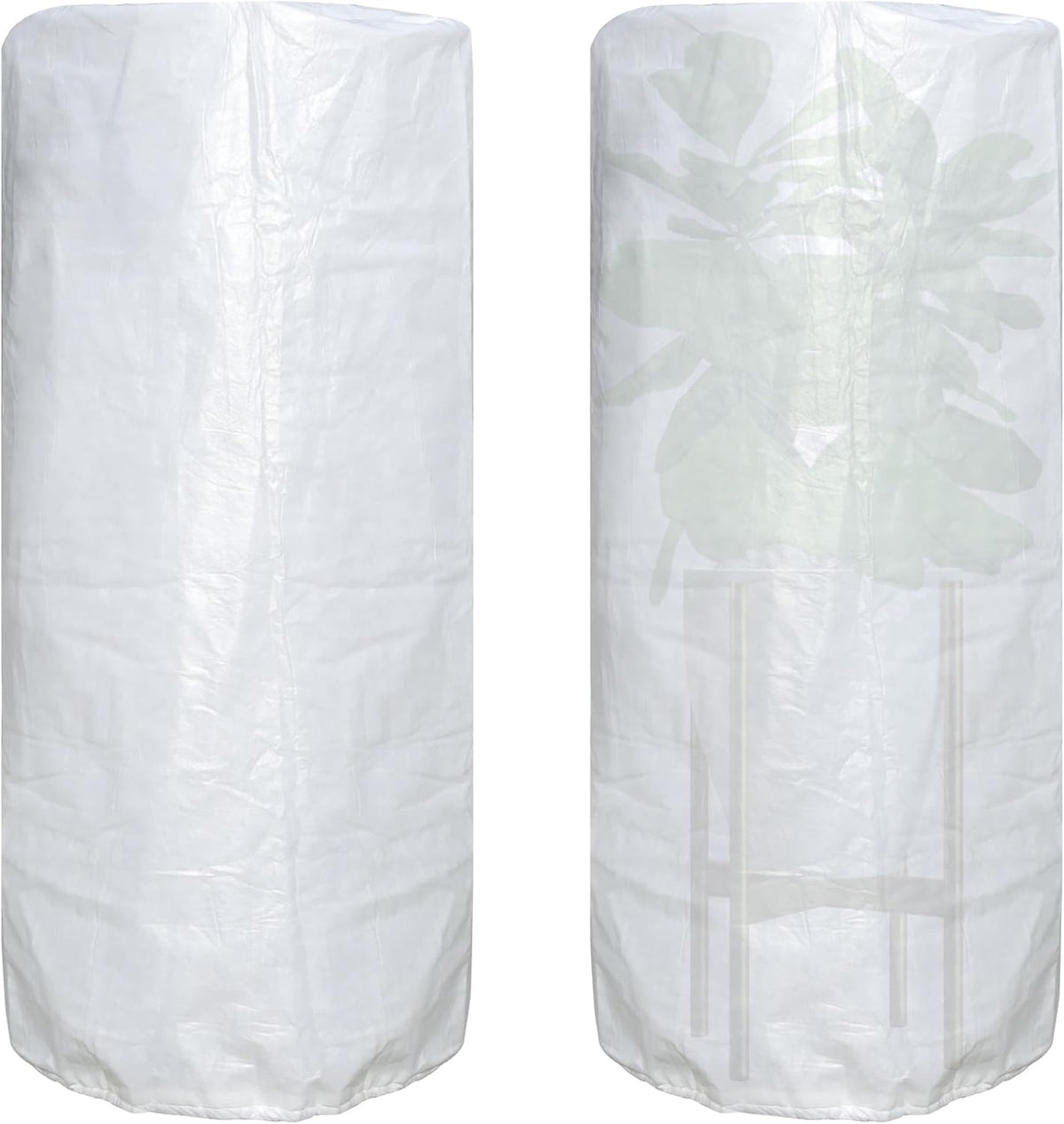 Plant Covers Freeze Protection 0.95oz H108''xW96'' Shrub Jacket - Frost Blanket for Harsh Weather Resistance & Season Extension