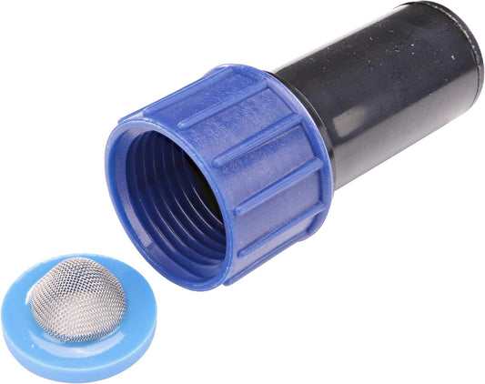 327G00UB Compression Swivel Adaptor with Washer, Connects 5/8 Inch Tubing or Dripline to 3/4 Inch MHT Hose Bibb or Garden Hose, Black