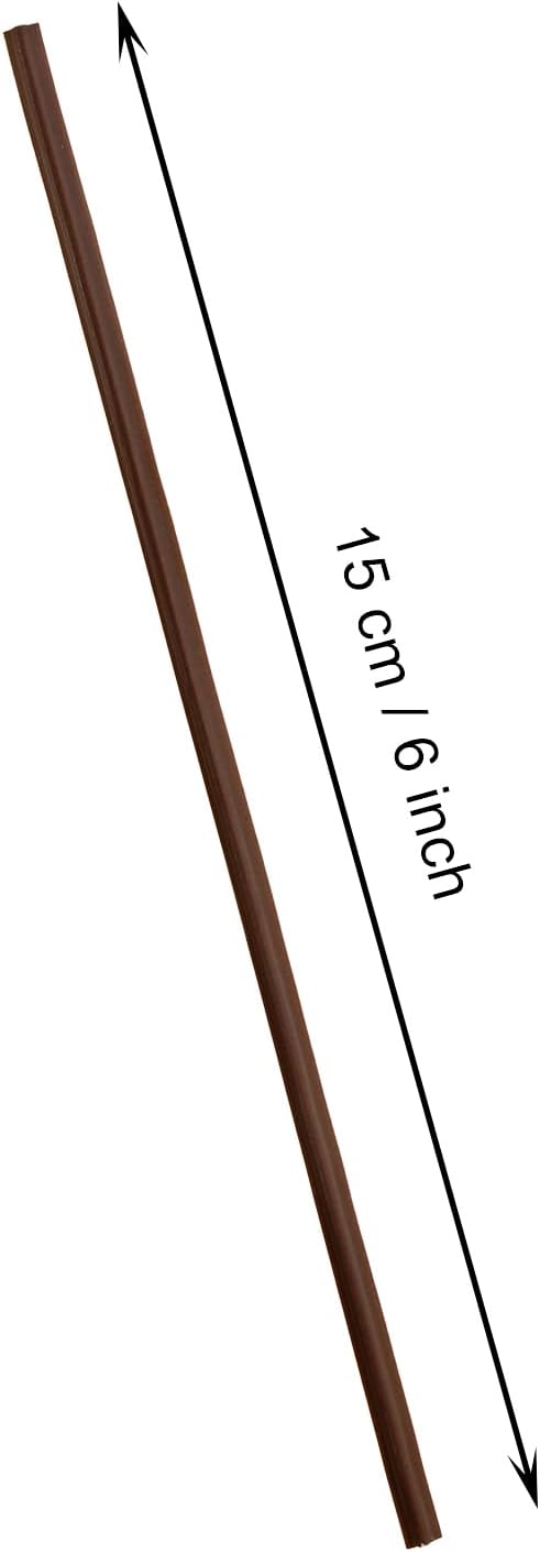 80pcs Plastic Twist Ties Plant Ties Reusable Bread Twist Ties Cake pop Ties Cable Ties Candy Ties for Bags 6 Inch (Brown)