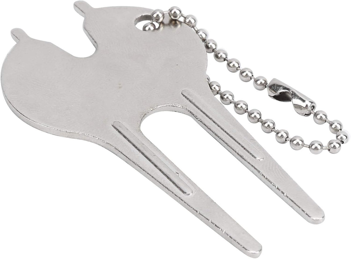 Divot Tool, Portable Zinc Alloy Lawn Repair Fork, 6Pcs Set for Golfers, Homeowners, Lawn Maintenance, Garden Care