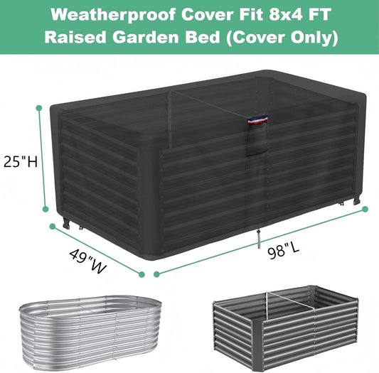 Plant Covers Freeze Protection, Fit 8x4 FT Raised Garden Beds