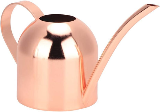 500 ml Stainless Steel Watering Can, Watering Can with Long Spout, for Indoor and Outdoor Indoor Plants (Rose Gold)