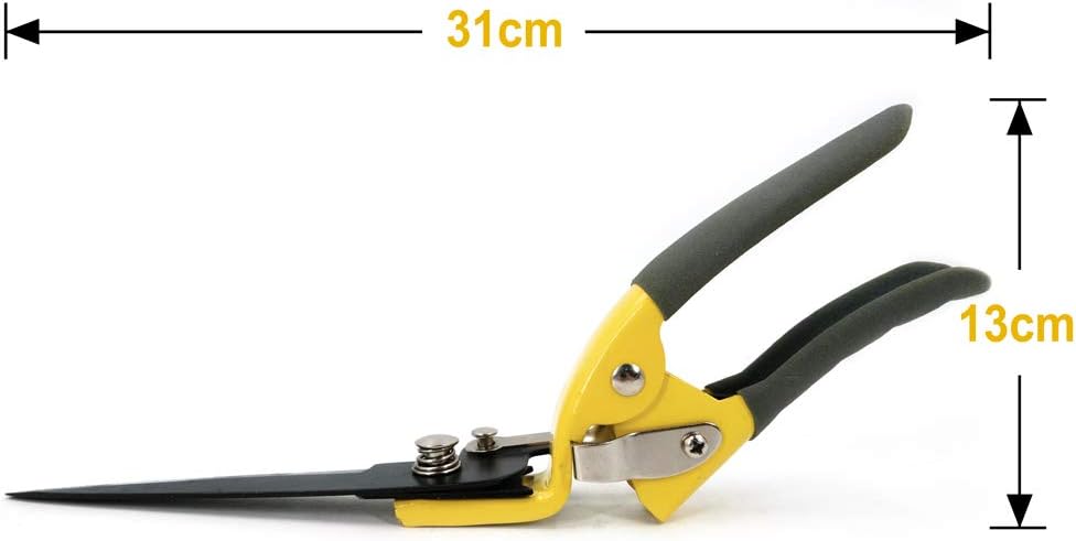 Sharp Grass Shears, Grass Clippers Handheld, Manual Grass Cutter Edging Shears for Lawn Garden